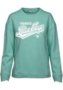 Levelwear Toronto Blue Jays Womens Green Fiona Sweep Crew Sweatshirt