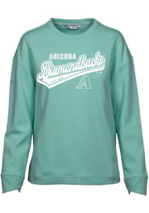 Levelwear Arizona Diamondbacks Womens Green Fiona Sweep Crew Sweatshirt