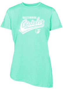 Levelwear Baltimore Orioles Womens Green BIRCH Sweep Short Sleeve T-Shirt