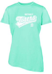 Levelwear Detroit Tigers Womens Green BIRCH Sweep Short Sleeve T-Shirt