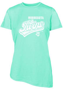 Levelwear Minnesota Twins Womens Green BIRCH Sweep Short Sleeve T-Shirt