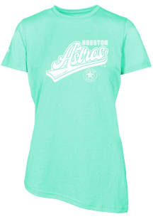 Levelwear Houston Astros Womens Green BIRCH Sweep Short Sleeve T-Shirt