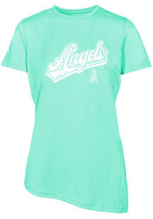 Levelwear Los Angeles Angels Womens Green BIRCH Sweep Short Sleeve T-Shirt