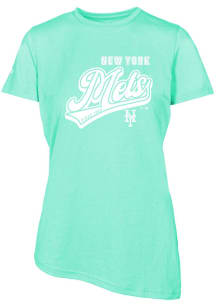 Levelwear New York Mets Womens Green BIRCH Sweep Short Sleeve T-Shirt