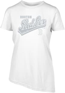 Levelwear Boston Red Sox Womens White BIRCH Sweep Short Sleeve T-Shirt