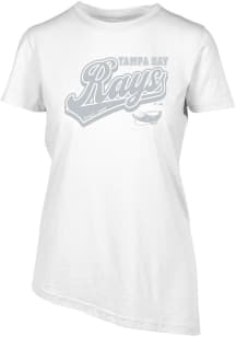Levelwear Tampa Bay Rays Womens White BIRCH Sweep Short Sleeve T-Shirt