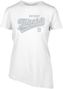 Levelwear Detroit Tigers Womens White BIRCH Sweep Short Sleeve T-Shirt