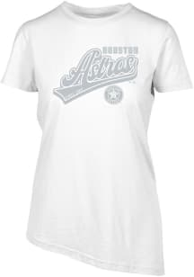 Levelwear Houston Astros Womens White BIRCH Sweep Short Sleeve T-Shirt
