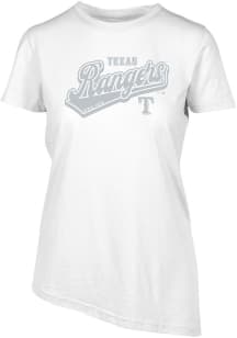 Levelwear Texas Rangers Womens White BIRCH Sweep Short Sleeve T-Shirt
