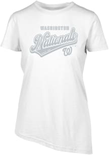 Levelwear Washington Nationals Womens White BIRCH Sweep Tank Top