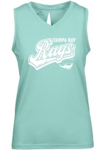 Levelwear Tampa Bay Rays Womens Green Paisley Sweep Tank Top