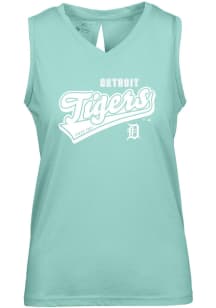Levelwear Detroit Tigers Womens Green Paisley Sweep Tank Top