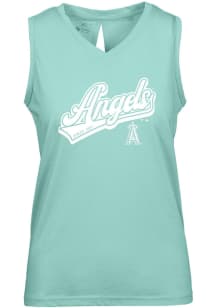 Levelwear Los Angeles Angels Womens Green Paisley Sweep Tank Top