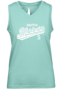 Levelwear Seattle Mariners Womens Green Paisley Sweep Tank Top