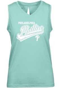 Levelwear Philadelphia Phillies Womens Green Paisley Sweep Tank Top