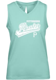 Levelwear Pittsburgh Pirates Womens Green Paisley Sweep Tank Top