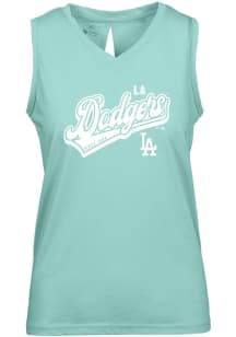 Levelwear Los Angeles Dodgers Womens Green Paisley Sweep Tank Top