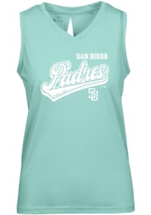 Levelwear San Diego Padres Womens Green Paisley Sweep Tank Top