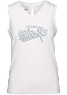 Levelwear Chicago White Sox Womens White Paisley Sweep Tank Top