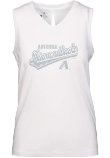 Levelwear Arizona Diamondbacks Womens White Paisley Sweep Tank Top