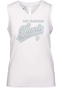 Levelwear San Francisco Giants Womens White Paisley Sweep Tank Top