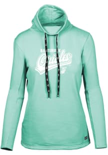 Levelwear Baltimore Orioles Womens Green LOOP Sweep Long Sleeve Pullover