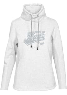Levelwear Tampa Bay Rays Womens White LOOP Sweep Long Sleeve Pullover