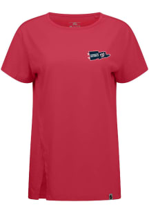 Levelwear Washington Nationals Womens Red Influx Rafters Short Sleeve T-Shirt