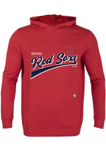 Levelwear Boston Red Sox Mens Red RELAY Vintage Team Long Sleeve Hoodie