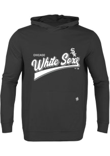 Levelwear Chicago White Sox Mens Black RELAY Vintage Team Long Sleeve Hoodie