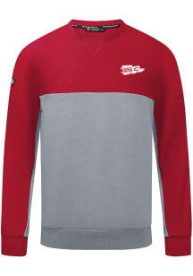 Levelwear Cincinnati Reds Mens Red Legacy Rafters Long Sleeve Crew Sweatshirt