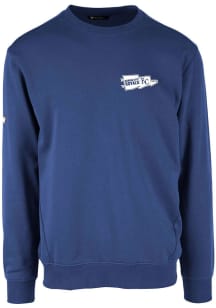 Levelwear Kansas City Royals Mens Blue ZANE Rafters Long Sleeve Crew Sweatshirt