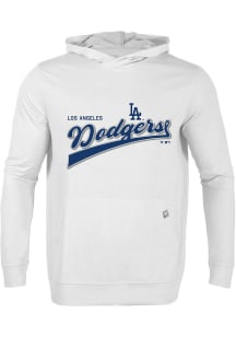 Levelwear Los Angeles Dodgers Mens White RELAY Vintage Team Long Sleeve Hoodie