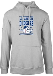 Levelwear Los Angeles Dodgers Mens Grey PODIUM Inaugural Long Sleeve Hoodie
