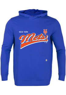 Levelwear New York Mets Mens Blue RELAY Vintage Team Long Sleeve Hoodie