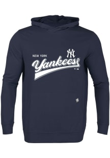 Levelwear New York Yankees Mens Navy Blue RELAY Vintage Team Long Sleeve Hoodie