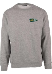 Levelwear Oakland Athletics Mens Grey ZANE Rafters Long Sleeve Crew Sweatshirt