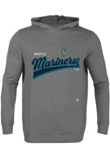 Levelwear Seattle Mariners Mens Grey RELAY Vintage Team Long Sleeve Hoodie