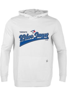 Levelwear Toronto Blue Jays Mens White RELAY Vintage Team Long Sleeve Hoodie