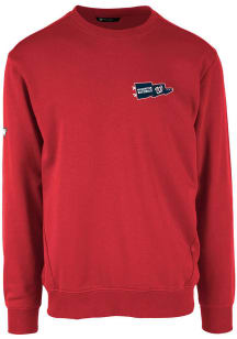 Levelwear Washington Nationals Mens Red ZANE Rafters Long Sleeve Crew Sweatshirt