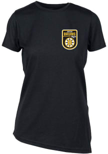 Levelwear Boston Bruins Womens Black Birch Retro Patch Short Sleeve T-Shirt