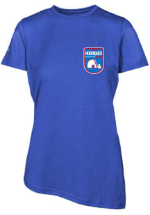 Levelwear Quebec Nordiques Womens Blue Birch Retro Patch Short Sleeve T-Shirt