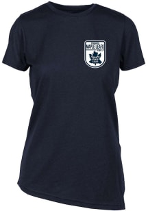 Levelwear Toronto Maple Leafs Womens Navy Blue Birch Retro Patch Short Sleeve T-Shirt