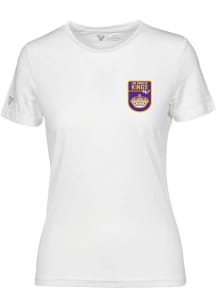 Levelwear Los Angeles Kings Womens White Maddox Retro Patch Short Sleeve T-Shirt