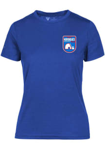 Levelwear Quebec Nordiques Womens Blue Maddox Retro Patch Short Sleeve T-Shirt