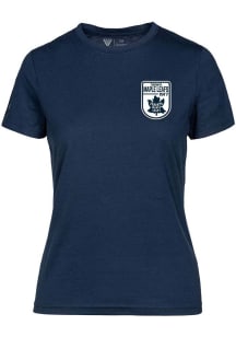 Levelwear Toronto Maple Leafs Womens Navy Blue Maddox Retro Patch Short Sleeve T-Shirt