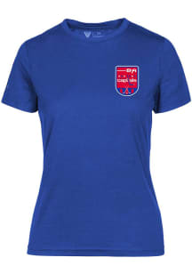 Levelwear Washington Capitals Womens Blue Maddox Retro Patch Short Sleeve T-Shirt