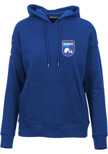Levelwear Quebec Nordiques Womens Blue Adorn Retro Patch Hooded Sweatshirt