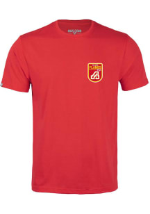 Levelwear Atlanta Flames Red Richmond Retro Patch Short Sleeve T Shirt