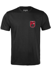Levelwear Chicago Blackhawks Black Richmond Retro Patch Short Sleeve T Shirt